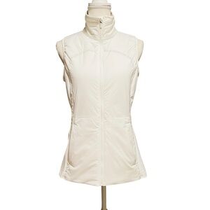 lululemon athletica Women’s White Sleeveless Padded Vest Size 8
